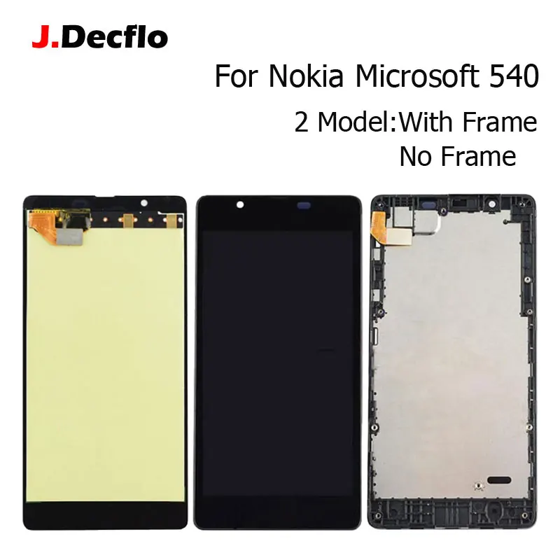 

Replacement For Microsoft Nokia Lumia 540 LCD Display + Touch Screen With/No Frame Digitizer Assembly Original 5.0 Inch Black