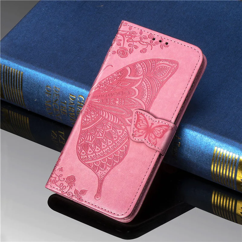 Huawei P Thông Minh FIG-LX1 Ốp Lưng Silicone Mềm Mại Sang Trọng 3D Bướm Bao Da Flip Wallet Dành Cho Huawei P Thông Minh 2018 Ốp Lưng 5.65 Bao huawei snorkeling case