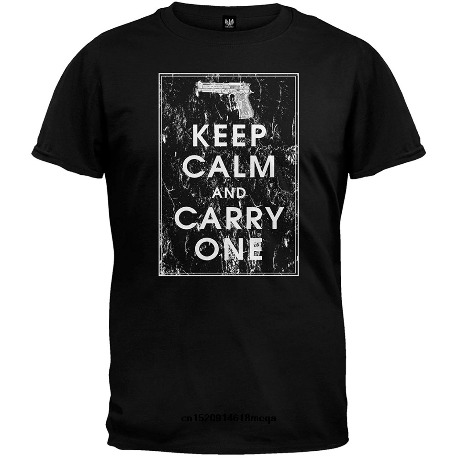 Возьмите Забавные футболки Keep Calm And Carry один Для Мужчин's Модная