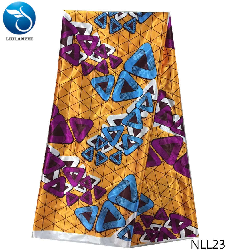 LIULANZHI атласная ткань kente африканская шелковая с принтом ткани для нигерийской