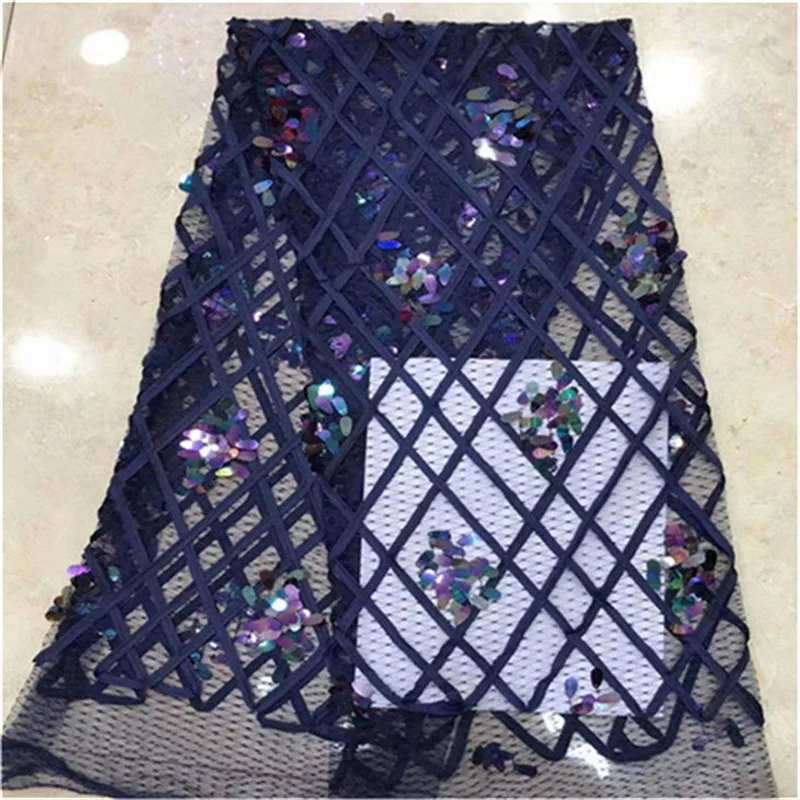 

pink white Flower Sequined Net Lace Fabric African Sequins Wedding Laces Blue Color 2018 High Quality Guipure Lace Dress Fabrics
