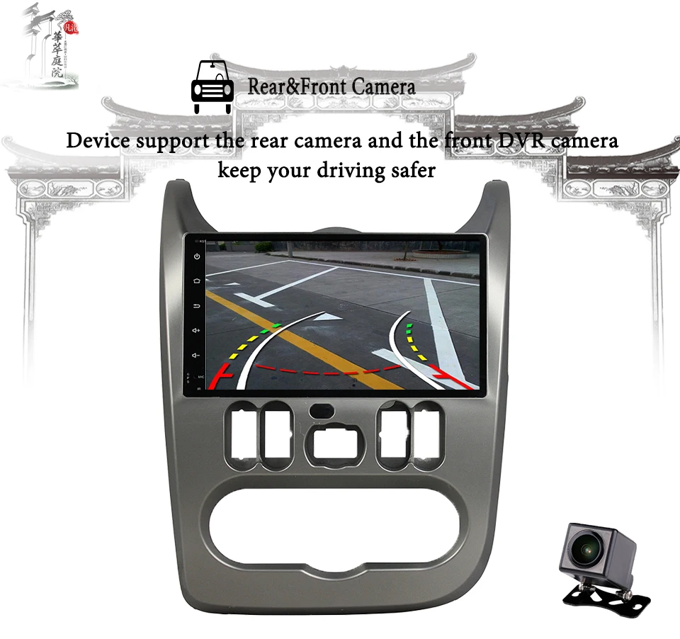 Sale Octa Core Android 9.0 4GB RAM Car DVD Player GPS Glonass Map RDS Radio 3/4G Bluetooth For Renault Logan Sandero Duster 2015 2016 2