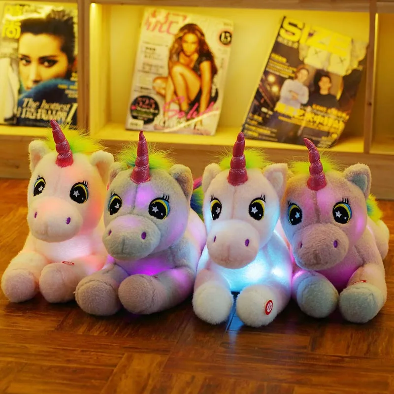 glowing unicorn plush