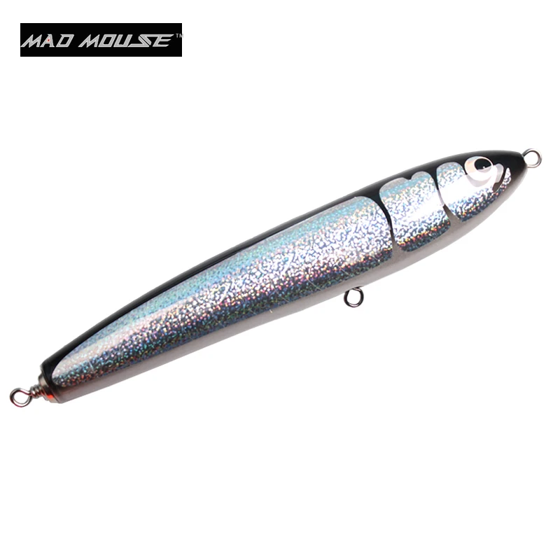 Новинка, деревянная приманка MAD MOUSE Topwater, GT Surface Trolling, приманка 140 г/26,5 см, для Глубоководной Рыбалки, подводная лодка, искусственная приманка, океан - Цвет: 1402