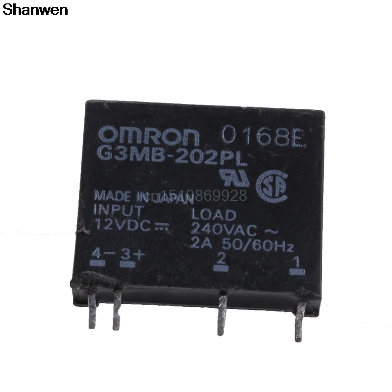 

1Pc New Solid State Relay G3MB-202P DC-AC PCB SSR In 12V DC Out 240V AC 2A