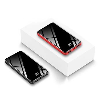 

20000mAh Power Bank Mirror Screen External Battery Pack Quick Charge 2 USB Fast Mini Powerbank For Xiaomi Smart phone