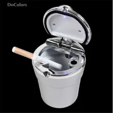 DoColors автомобиля пепельница с светодиодный светильник чехол для сиденья Ibiza Leon светодиодный o Arosa Альгамбра Exeo FR Supercopa Mii altea cupra Кордова