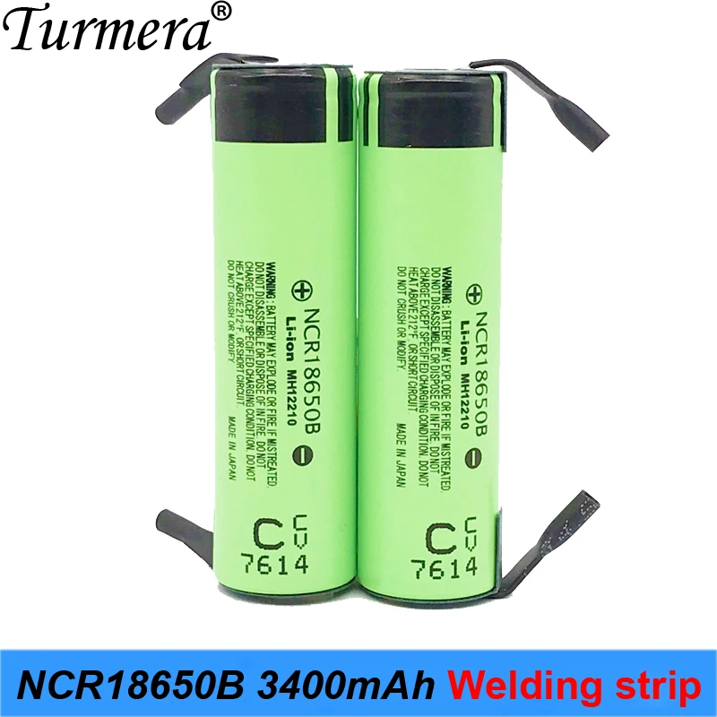 18650 Батарея 3400 mAh 3 7 V NCR18650B + Полосатые Перезаряжаемые литий-ионный для фонарик 12 v