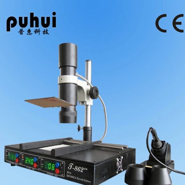 Горячая продажа PUHUI T 862 + BGA паяльная станция IRDA сварочная машина T862 Инфракрасная