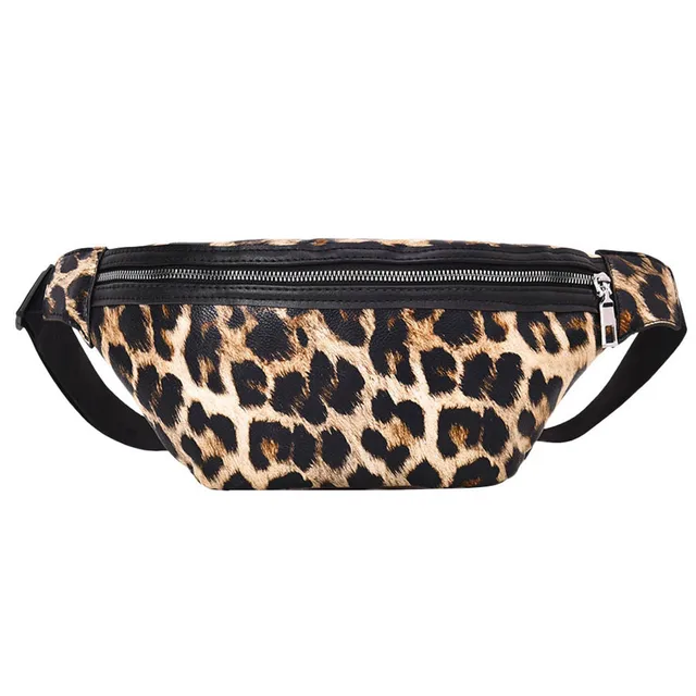 Neutral Outdoor Zipper Leopard Print Messenger Bag Sport Chest Bag Waist Bag #Zer