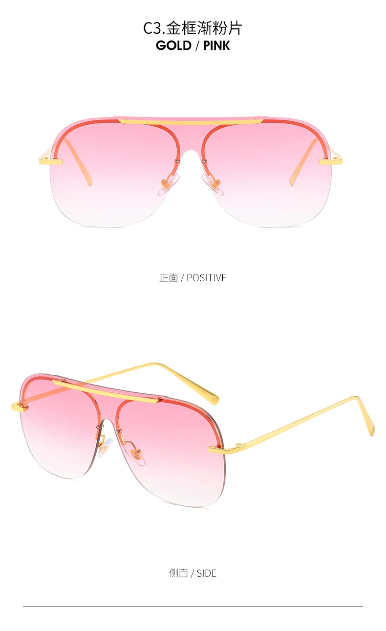 Модные синие розовые солнцезащитные очки авиаторы женские мужские Оттенки UV400 Солнцезащитные очки градиентные старинные очки Рамка