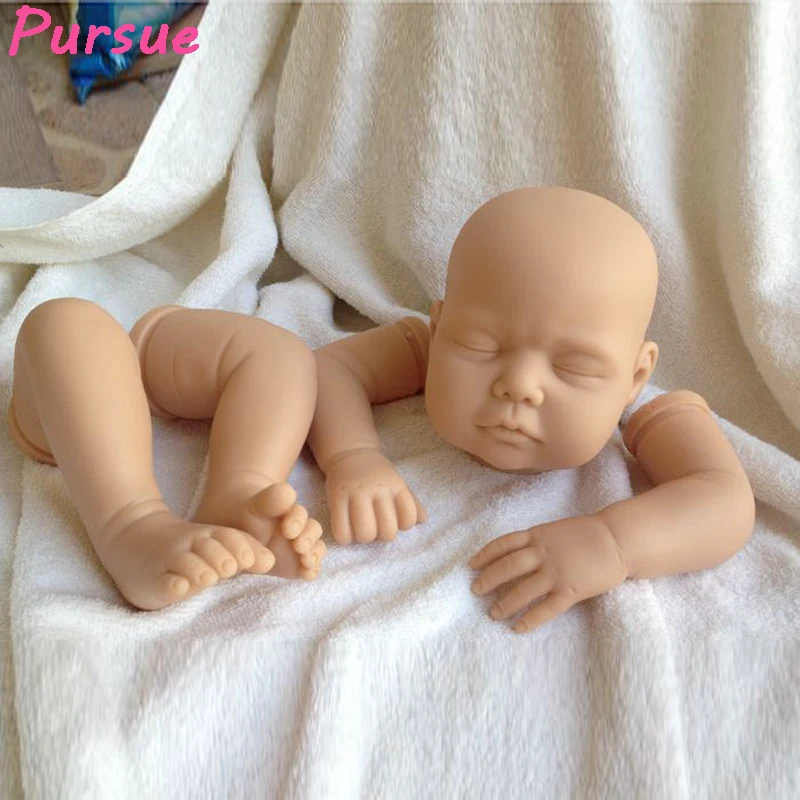 

Pursue 21 inches Close Eyes Reborn Baby Doll Kits Vinyl Suit for 20-22 Inch Lifelike Newborn Soft Silicone Reborn Baby Dolls