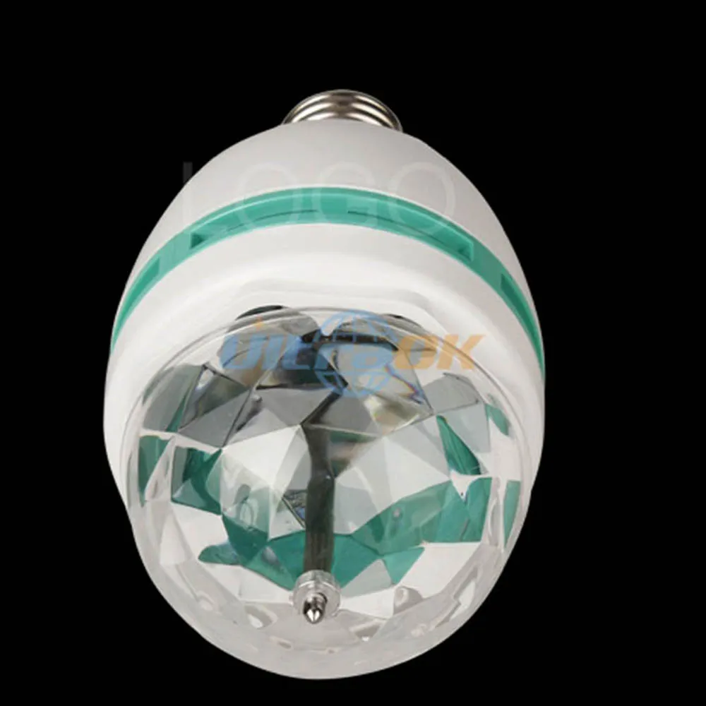 Lampe rotative polychrome LED, stroboscopique multi-cristal