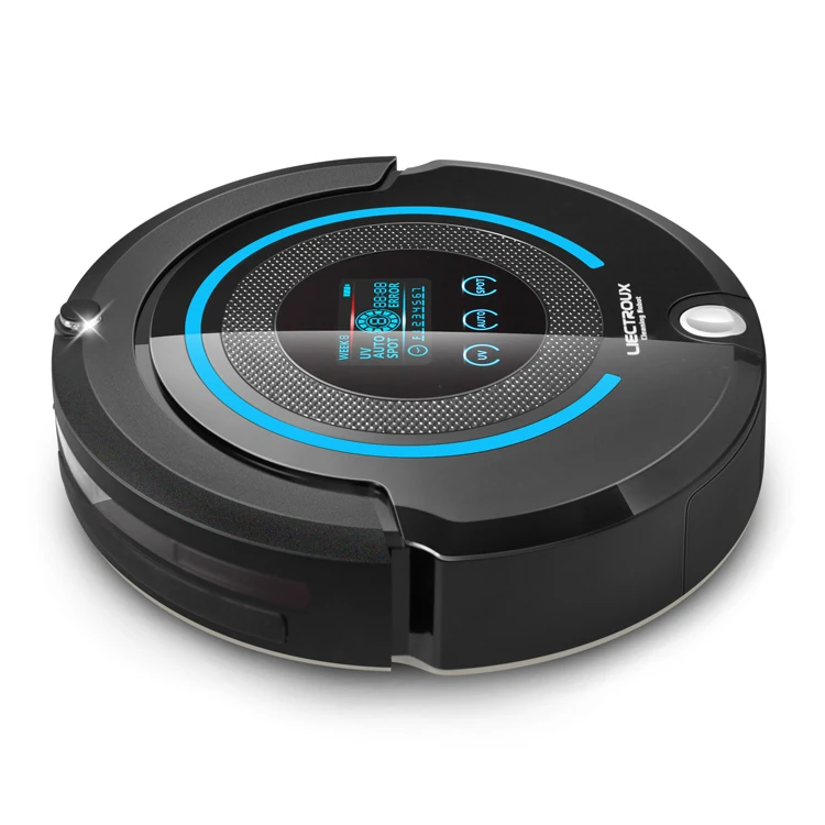 

LIECTROUX A338 Multifunction Robot Vacuum Cleaner (Sweep,Vacuum,Mop,Sterilize),LCD,Schedule,Virtual Blocker,Auto Charge,Remote