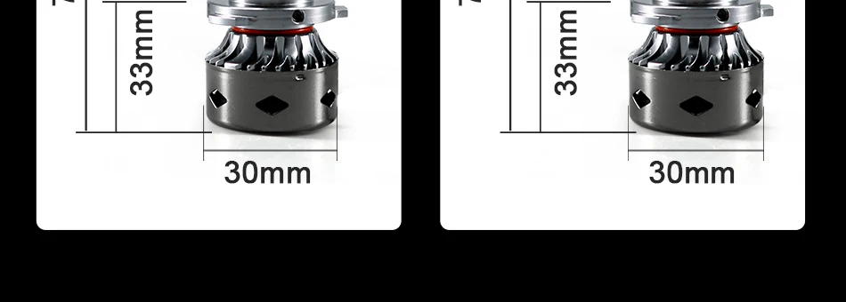 a8-g_20 2PCS 10000LM 4300K 6000K H7 LED Light Bulbs For Cars 50W SMD Chips White Yellow Automobiles Headlamp Daytime Running Lamp