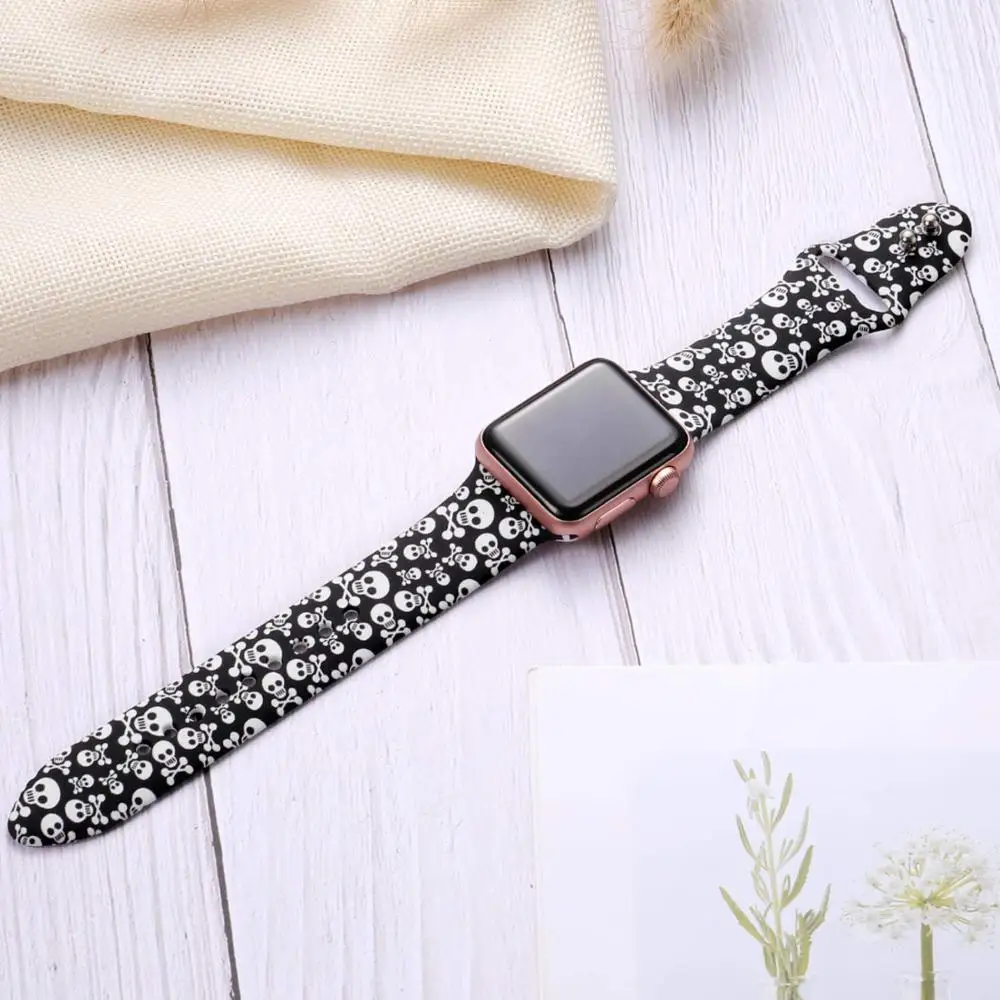 Apple Watch Band 42 мм 44 мягкие силиконовые сменные полосы для iWatch серии 1 2 3 4|Ремешки