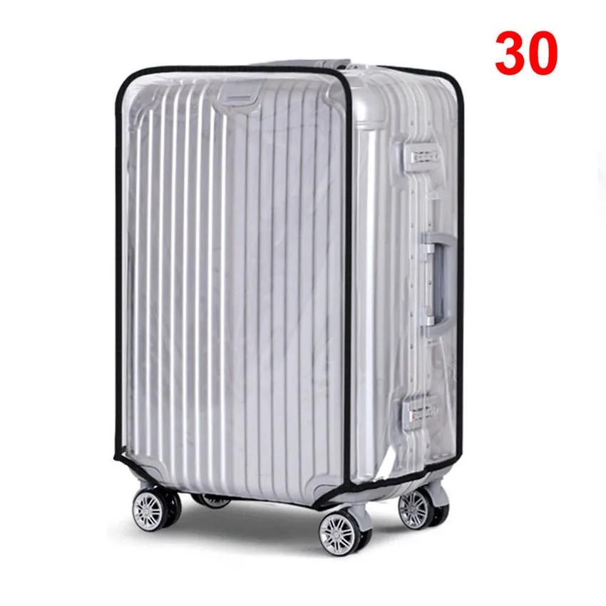 Многоразовая ПВХ прозрачная защитная дорожная сумка чехол для чемодана не ограничивает движение колес#0323 - Цвет: 5