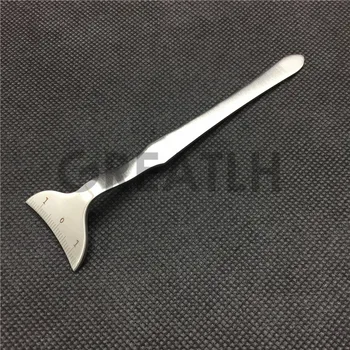 

Stainless steel Angled silkworm ruler caliper eye plastic surgery instrument