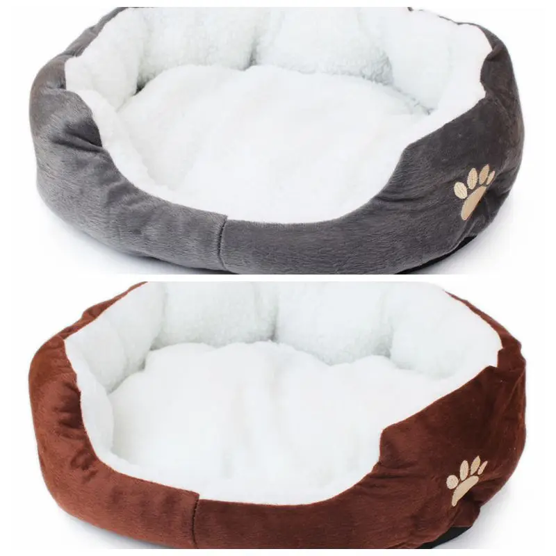 50*40 см супер милая мягкая кровать для кошки зимний домик для кошки теплый хлопок товары для собак товары для домашних животных мини-Щенок Кровать для собаки мягкая удобная