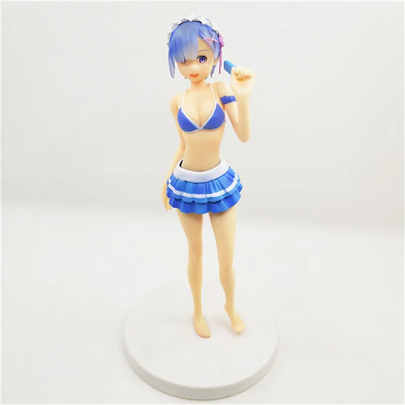 NEW 17CM Life in a different world from zero Rem Ram Swimsuit Nendoroid Doll PVC Action Figure toys | Игрушки и хобби
