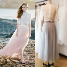 Свадебное болеро с длинным рукавом Кружева Свадебные обертывания для свадьбы выпускного вечера белая куртка Болеро кружевная куртка