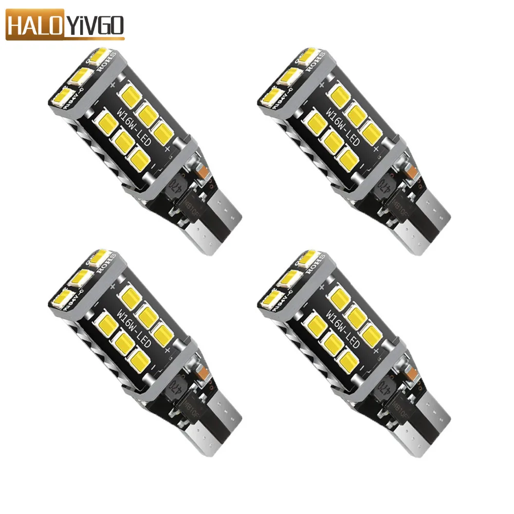 4 шт. T15 906 W16W 921 912 светодиодный Обратный лампы 2835 15SMD Canbus Error Free автомобильный светодиодный лампы только для помощи при движении задним ходом светильники 12 v