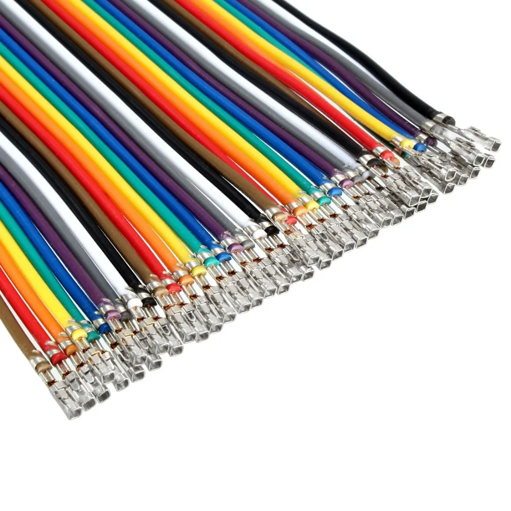 Uxcell 15 см 50 в длину 40P XH2.54 40pin ленточный провод Перемычка цветная Радужная лента