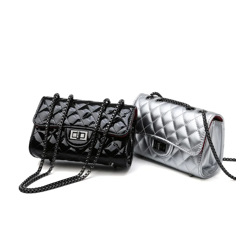 

Betterance Women Solid Flap Messenger Bag luxury Rivet Shoulder Bag Small Big Lady Handbags High Quality diamond lattice Bags