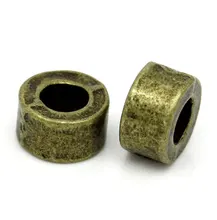 DoreenBeads de metal de Zinc cuentas separadoras de aleación bronce antiguo redondo de 6,0mm( 2/8