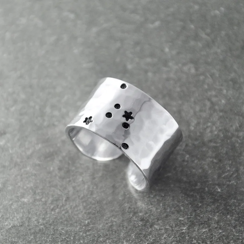 Cancer Zodiac Constellation Ring, Cancer ring, Cancer birthday gift