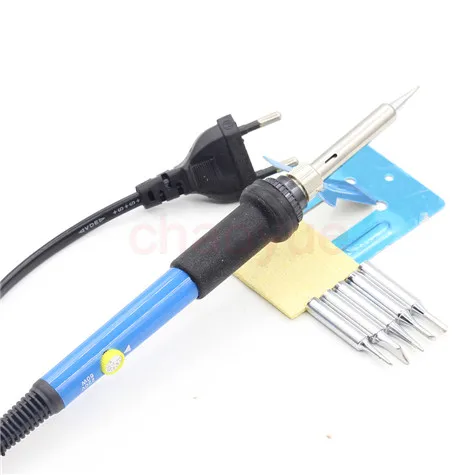 60W-220V-EU-Electric-Adjustable-Temperature-Welding-Solder-Soldering-Iron-Welding-Tool-with-5pcs-Iron-Tips