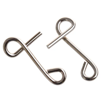 

Silver Tone IQ Test Disentanglement Metal Wire Puzzles