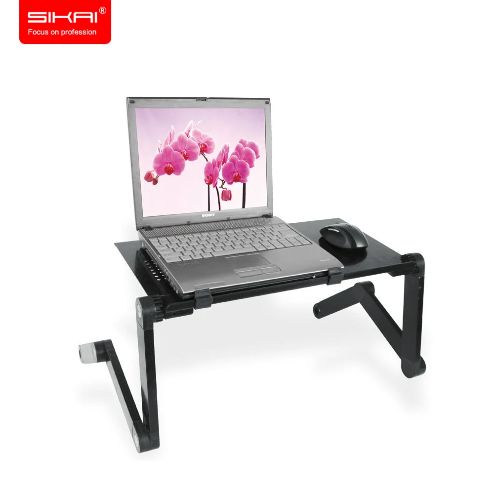 SIKAI Gray Creative Foldable Tablet PC Stand Lazy Bed Desk Floor Mount Holder For iPad Outdoor