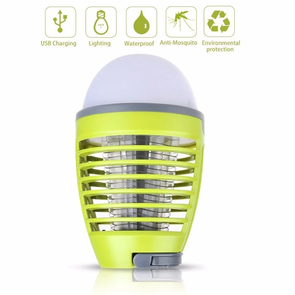 

Dewel USB Mosquito Killer Lamp Mosquito Repellent for Camping Waterproof Anti Mosquito Outdoor and Indoor Lamp with 2 Mode Light