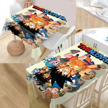 

New Arrival Custom Dragon Ball Table Cloth Waterproof Oxford Fabric Rectangular Tablecloth Home Party Tablecloth