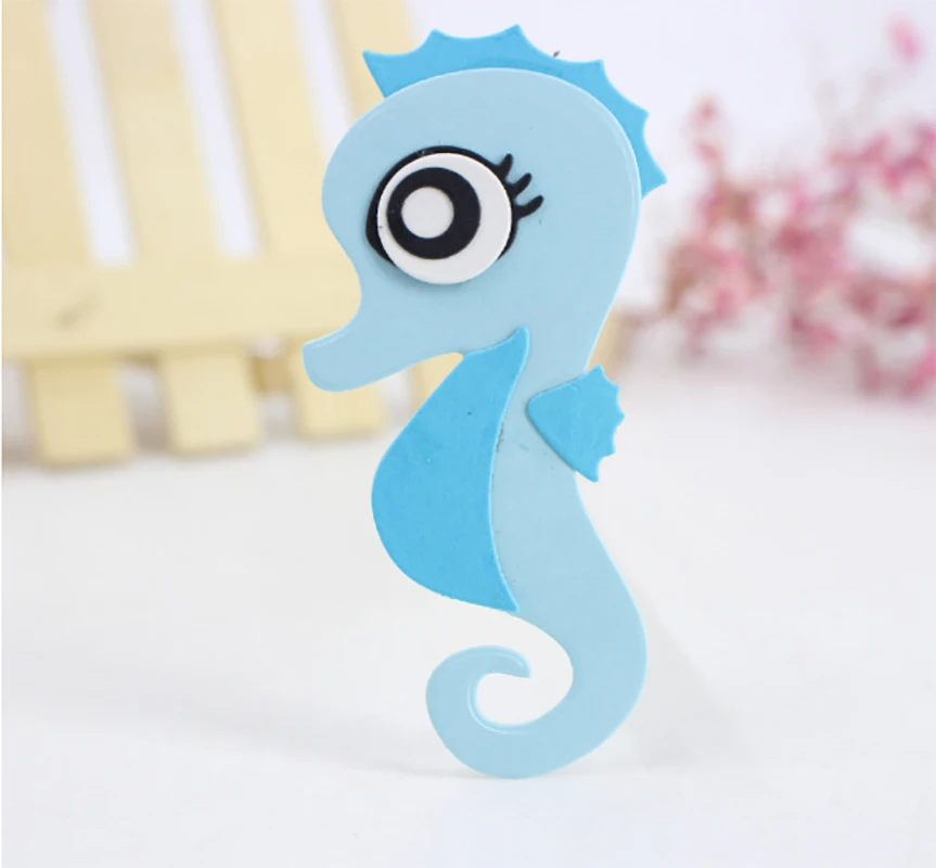 

AZSG Big eyes hippocampus Cutting Dies For DIY Scrapbooking Die Decoretive Embossing Stencial DIY Decoative Cards Die Cutter