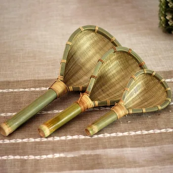 

Bamboo Weaving Colander Natural Handmade Weaved Filtered Spoon for Noodles GHS99