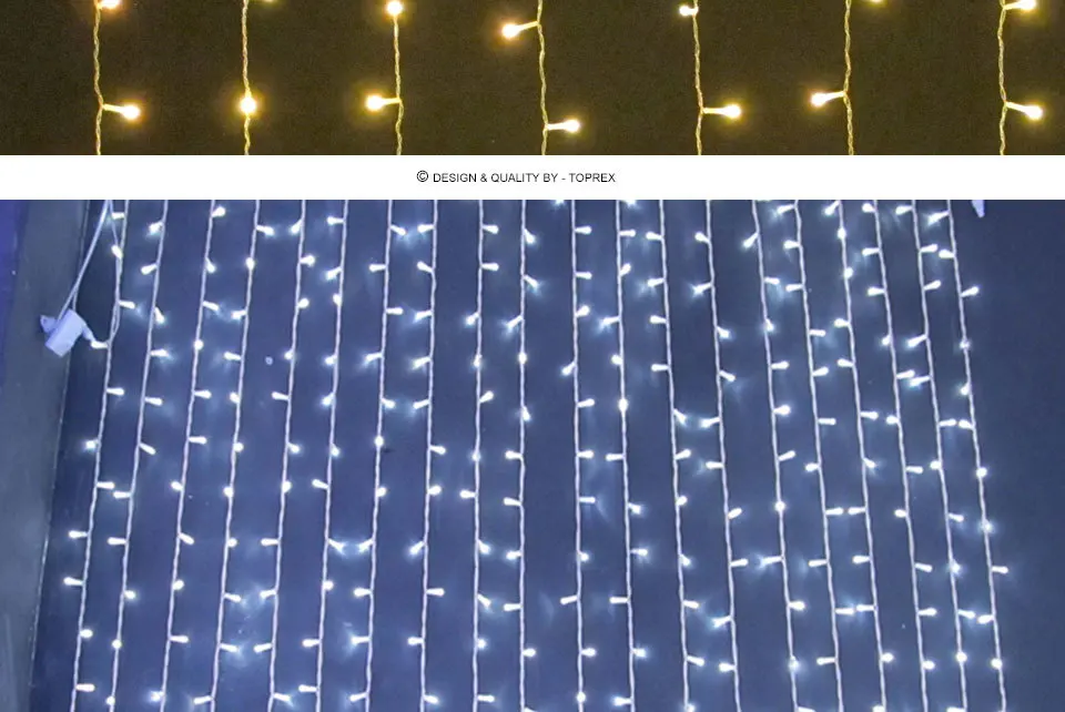 2*2 м 400 светодиодный s возможность подключения светодиодный занавес свет watrproof IP46 рождественские украшения Свадебные огни вечерние декоративное освещение для занавесок