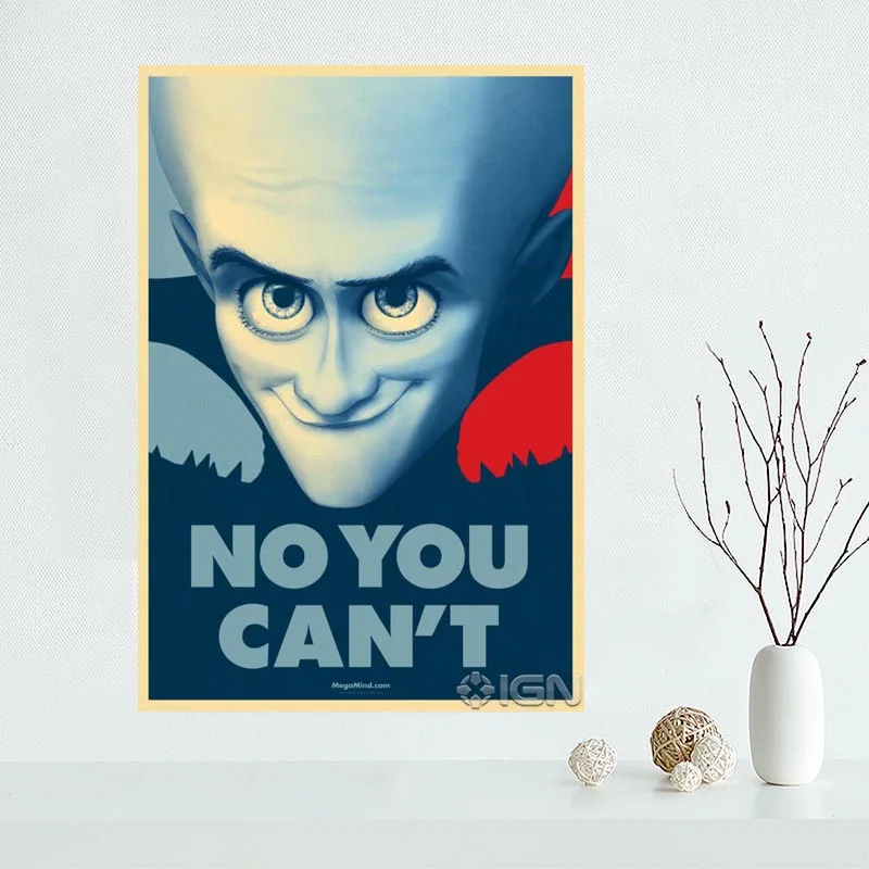Оригинальный холщовый постер megamind украшение для дома настенное искусство Новое
