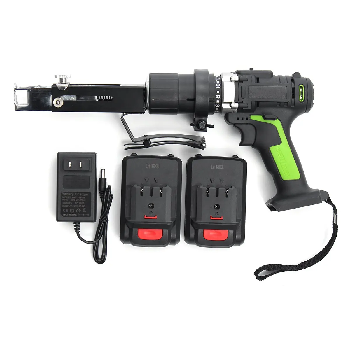 28V Max Electric Screwdriver Cordless Drill Mini Wireless Power Driver DC Lithium-Ion Battery With 2 Lithium Battery