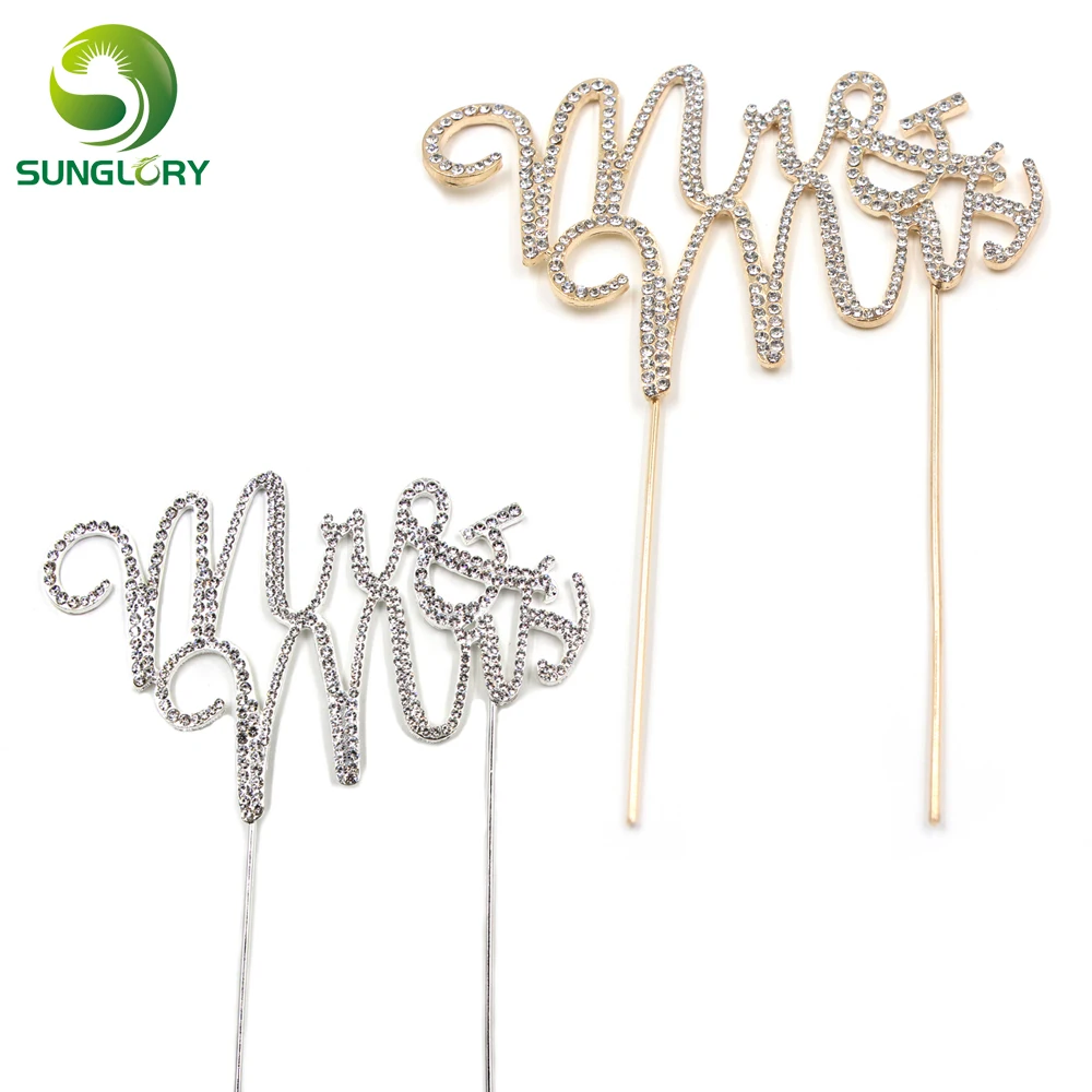 

Gold Silver Mr&Mrs Cake Toppers Wedding Decoration Cake Card For Party Supplies Baking Cupcake Insert Card Cake Decorating Tools