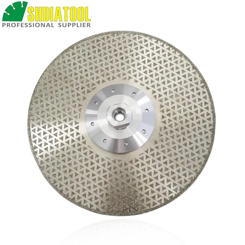 DIATOOL 1pc 230mm Electroplated Diamond Cutting & Grinding Blade Marble Diameter 9" Both Side Coated Diamond Disc