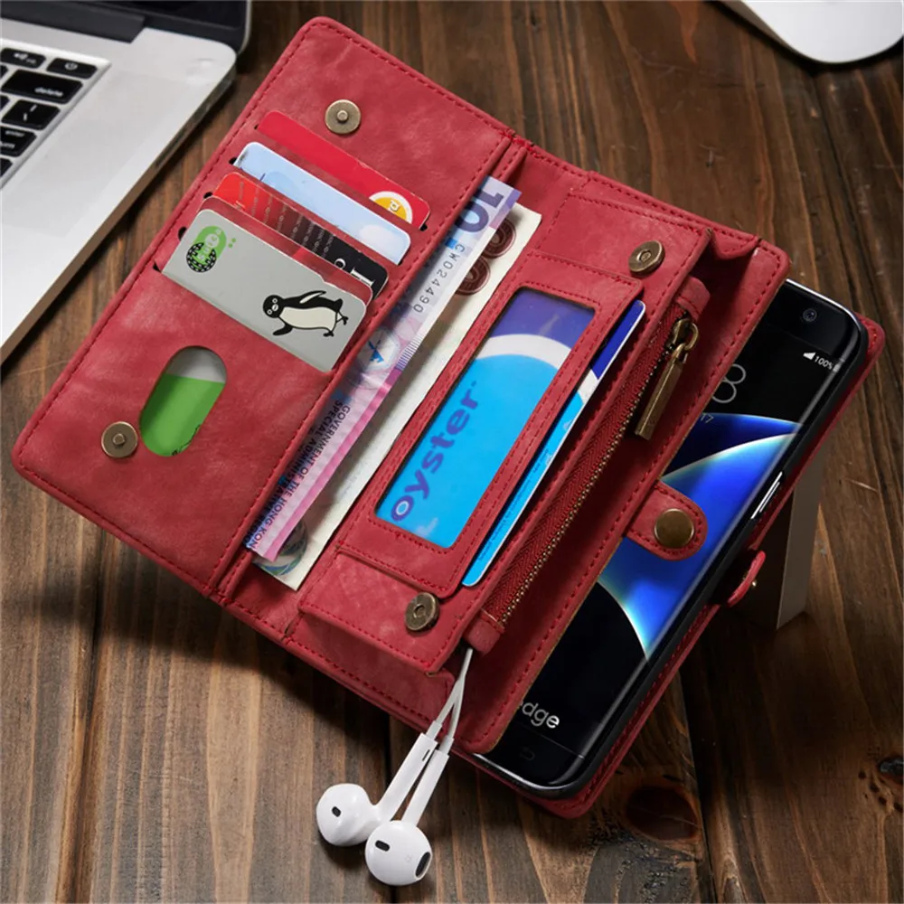 bilder für Leder Brieftasche Fall für Samsung Galaxy S8 Plus S7 Rand Retro Mode Flip Phone Cover Tasche für iphone 6 6 S 7 Plus Kartenhalter bilder für Leder Brieftasche Fall für Samsung Galaxy S8 Plus S7 Rand Retro Mode Flip Phone Cover Tasche für iphone 6 6 S 7 Plus Kartenhalter