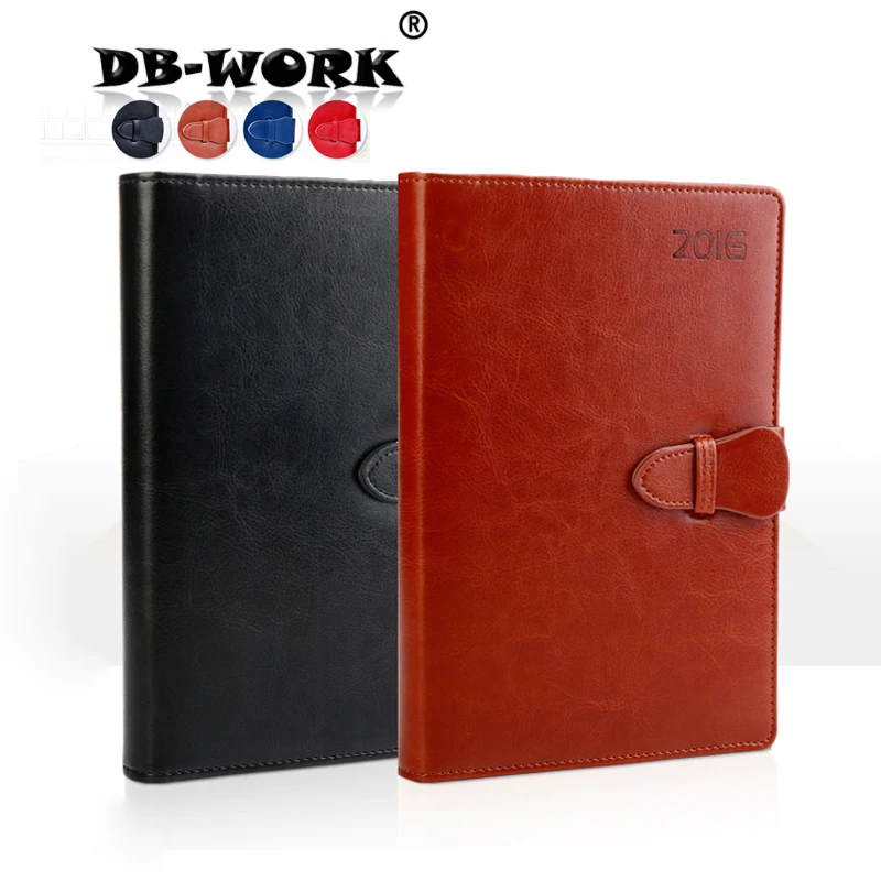 

2019 Business agenda in leather notebook creative plan this notebook stationery notepad efficiency manual can customize logo