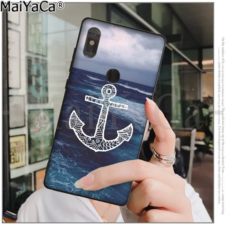Мягкий чехол MaiYaCa из ТПУ с рисунком навигатора якоря для Xiaomi Redmi 5 5Plus Note4 4X Note5 6A Mi 6