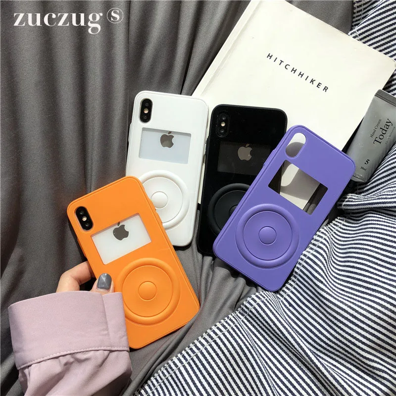 

ZUCZUG 2018 Instagram Fashion Music Player Phone Case for iPhone X 7 8 Soft Silicone Full Cover Back Shell for iPhone 7 8 plus 6