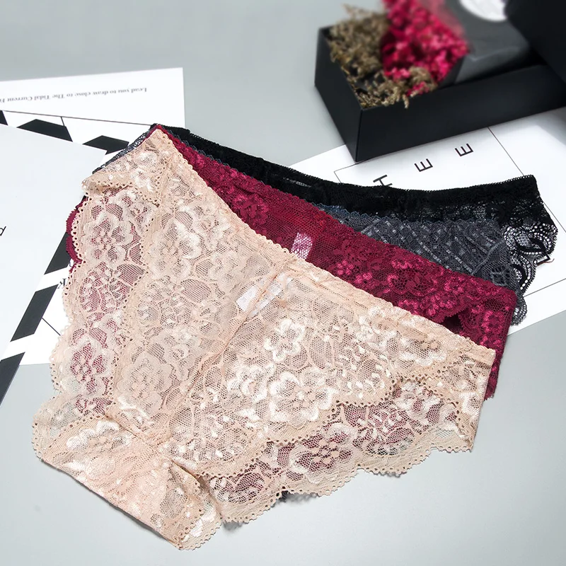 

BIG SURPRISE store promotion 0.9 USD for 1 Pcs Sexy Lace Panties Tempting Briefs Women Soft Breathable Underwear Radom Color