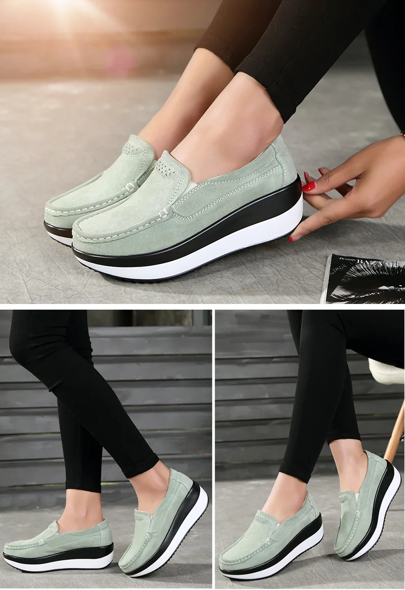 TIMETANG Slimming Swing Women Shake Shoes New Design Fashion Shallow Flat Platform Women Casual Shoes Walking Women Flat Shoes