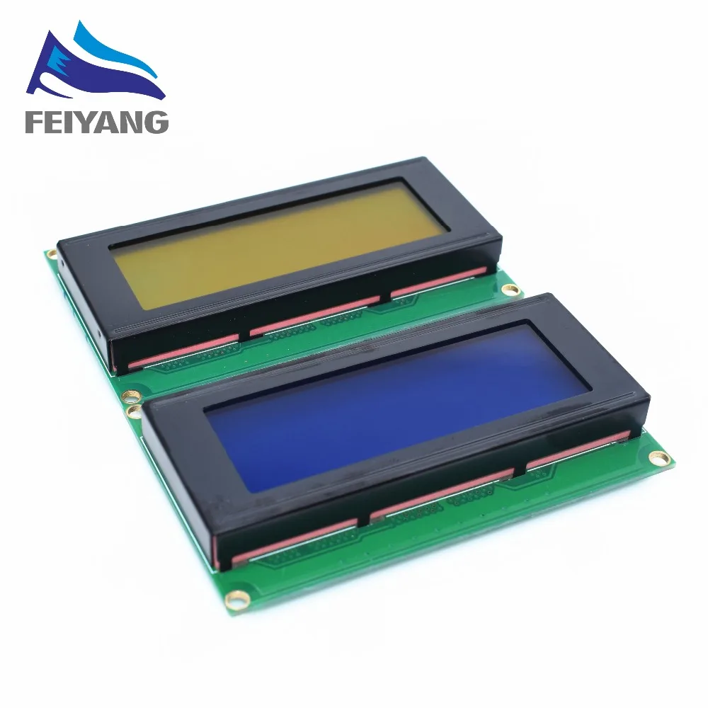 

10pcs 20x4 LCD Modules 2004 LCD Module with LED Blue Backlight White Character/Yellow green