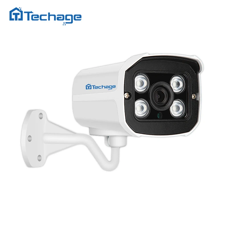 Techage 2 8 мм объектив IP66 Водонепроницаемый Indoor/Открытый POE IP Камера 720 P 1080 2MP